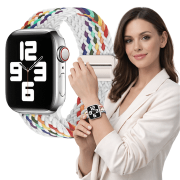 Remen za Apple Watch 42mm 44mm 45mm 49mm Pletena narukvica Bijele BOJE