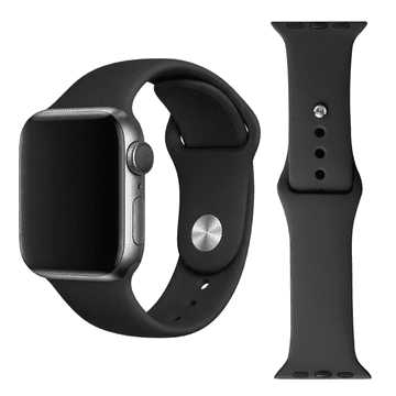 Silikonska narukvica za Apple Watch 42 44 45 49 mm, crna