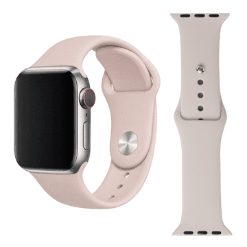 Silikonska narukvica za Apple Watch 42 44 45 49 mm, kremasta