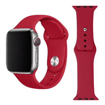 Silikonska narukvica za Apple Watch 42 44 45 49 mm, crvena
