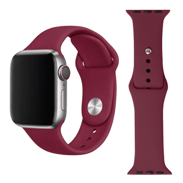 Silikonska narukvica za Apple Watch 42, 44, 45, 49 mm, bordo