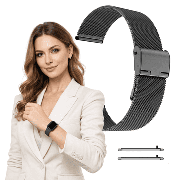 Remen za Amazfit BIP 5 narukvicu sat jak crni 22 mm