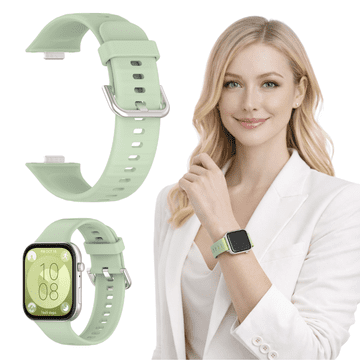 Silikonska narukvica za Huawei Watch Fit 3 / 4 / 4 Pro, zelena