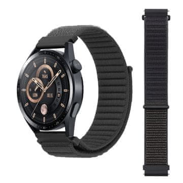 Remen za Samsung Galaxy Watch 4 5 6 7 40/44/45/46/47mm klasični najlon sivi