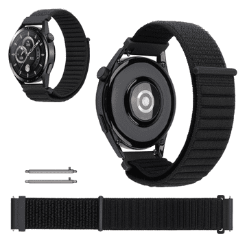 Remen za Xiaomi Redmi Watch 5 Lite, najlonska narukvica 22 mm, crna
