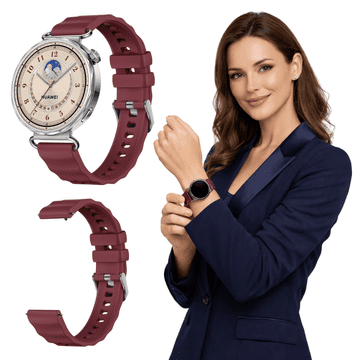 Remen za Huawei Watch GT 4 5 6 41mm Klasična elegantna silikonska narukvica BOJE
