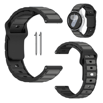 Remen za Samsung Galaxy Watch 4 5 6 7 40/44/45/46/47mm Classic crni 20mm