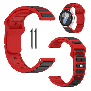 Remen za Samsung Galaxy Watch 4 5 6 7 40/44/45/46/47 mm Pro, crveni
