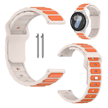 Remen za Samsung Galaxy Watch 4 5 6 7 40/44/45/46/47 mm Pro, bež