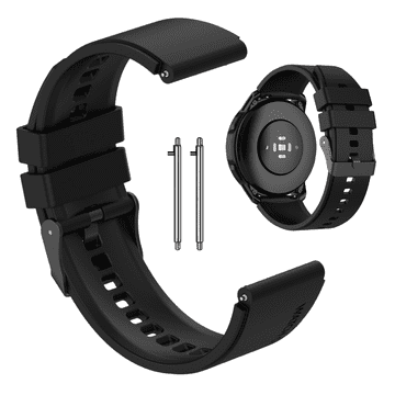 Remen za Xiaomi Mi Watch / Watch S1 S2 S3 S4 Active Pro remen crni 22 mm