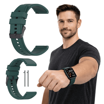 Silikonski remen za Xiaomi Redmi Watch 5 Lite, zeleni, 22 mm