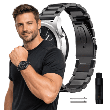Remen za Huawei Watch GT3 GT4 GT5 GT6 Pro 46mm narukvica crna