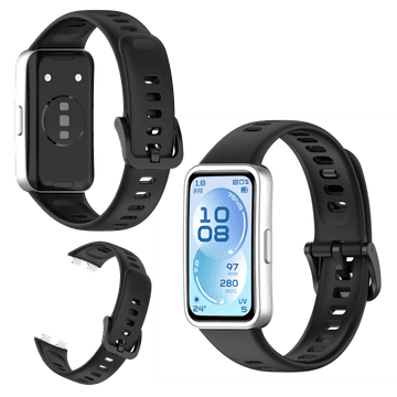 Silikonski remen za Huawei Band 11 /Band 11 Pro crni za sat, čvrsti TPU