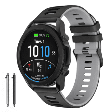 Dvobojni silikonski remen za Garmin Forerunner 245 Music sat
