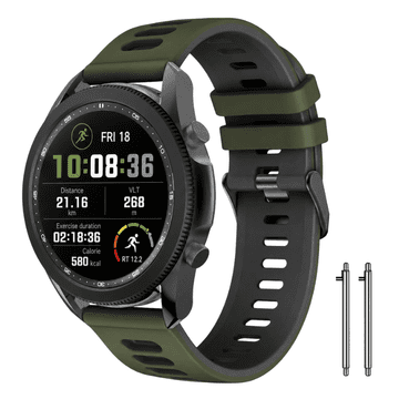 Silikonski remen za Huawei Watch GT Runner 2, 20 mm, jak, dvobojni