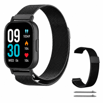 Remen za Zeblaze Gts 4 metalna narukvica za sat 22 mm crna