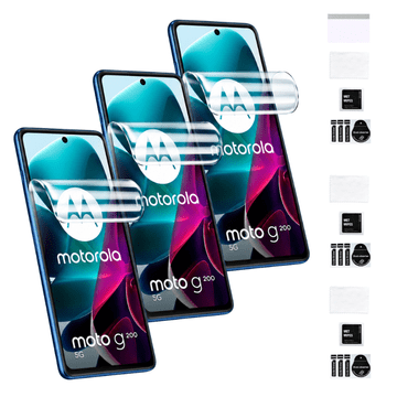 Zaštitna folija za MOTOROLA MOTO G200 5G na ekranu, hidrogel, jaka, 3 komada
