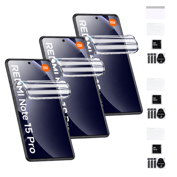 Zaštitna folija za XIAOMI REDMI NOTE 15 PRO 4G na ekranu hidrogel TPU 3 kom