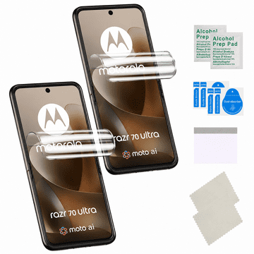 Zaštitna folija za MOTOROLA RAZR 70 ULTRA na ekranu, hidrogel, jaki TPU 2X