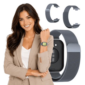 Remen za Huawei Watch Fit 5 / 5 PRO narukvicu metalni remen sivi izdržljivi
