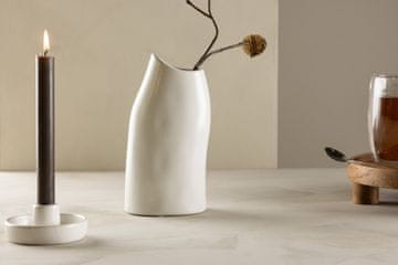 Venture Design AB Vaza 12x9x23 cm Bijela, Kamenina