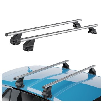 Menabo BYD Dolphin 2021 krovni nosač - aluminijski srebrni Omega 130 cm, montaža na rubove