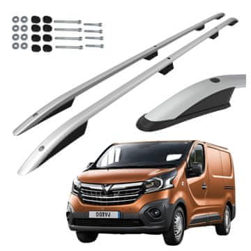 CAN Krovni nosači OPEL VIVARO RENAULT TRAFIC TALENTO NV300 2014- DUGI srebrni