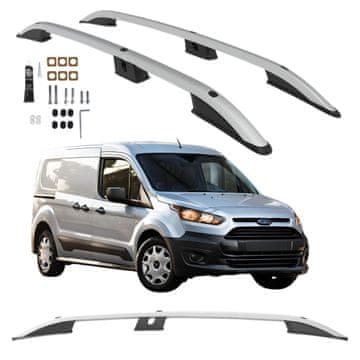 CAN Srebrni krovni nosači FORD Transit Connect godine proizvodnje od 2014. do 2022. L2 dugi