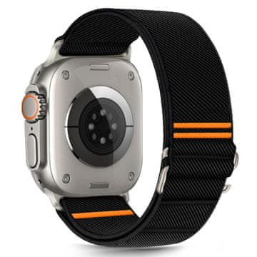 Tech-protect Nylon Slip remen za Apple Watch 44/45/46/49mm, black