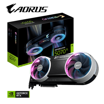 Gigabyte Grafička kartica AORUS GeForce RTX 5070 Ti INFINITY 16G, 16GB GDDR7, PCI-E 5.0