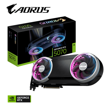 Gigabyte Grafička kartica AORUS GeForce RTX 5070 INFINITY 12G, 12GB GDDR7, PCI-E 5.0