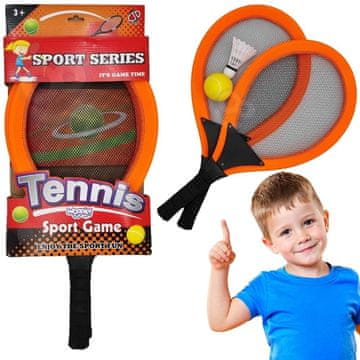 WOOPIE Veliki set teniskih reketa za badminton za djecu + loptica
