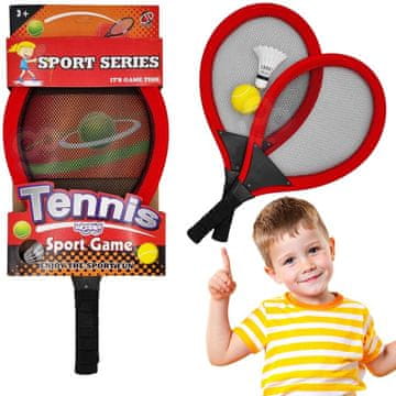 WOOPIE Veliki set teniskih reketa za badminton za djecu + loptica