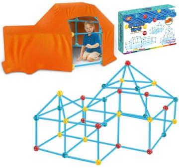 WOOPIE Big Blocks set za gradnju šatora, slamke i cijevi, 128 kom.