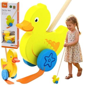 Viga Toys VIGA Drveni potiskivač za patke