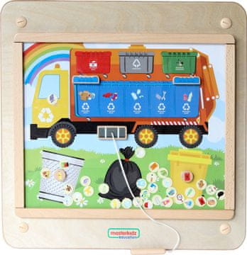 Masterkidz Montessori obrazovna ploča za sortiranje otpada