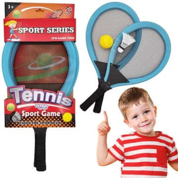 WOOPIE Veliki set teniskih reketa za badminton za djecu + loptica