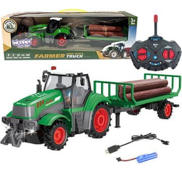 WOOPIE RC traktor s prikolicom - mjerilo 1:24