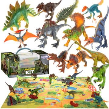 WOOPIE Veliki set XXL figura dinosaura + podloga "Prapovijesni svijet"
