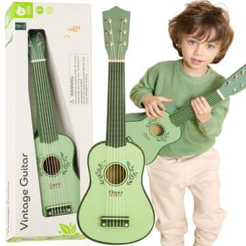 Classic world Drvena vintage gitara za djecu 3+