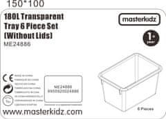 Masterkidz akrilni držači za STEM ploče, 6 komada