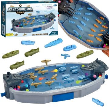 WOOPIE arkadna igra "Pomorska bitka" 3D brodski bacač kuglica