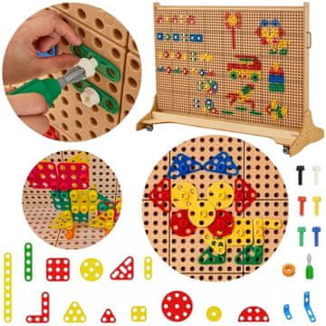 Masterkidz Set geometrijskih oblika za STEM zidne panele 260 kom.