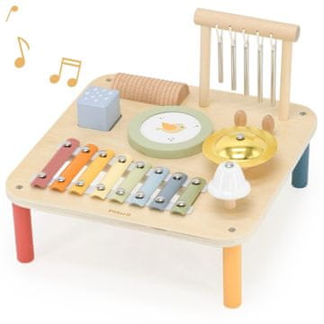 Viga Toys Viga Drveni edukativni glazbeni senzorni stol 7 u 1