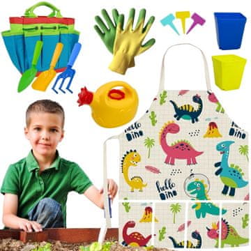 WOOPIE Mali vrtlarski set od 15 dijelova dinosaura