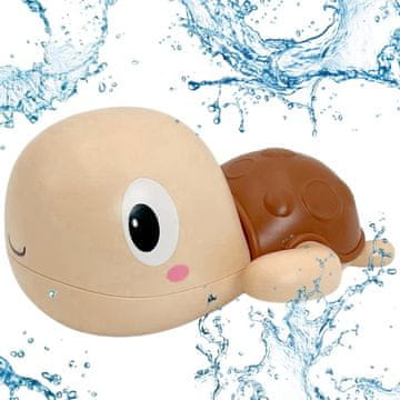 WOOPIE Igračka za kupanje na navijanje Turtle, ružičasta