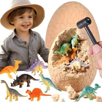 WOOPIE Arheološki komplet za iskopavanje jaja dinosaura za iskopavanje 12 dinosaura