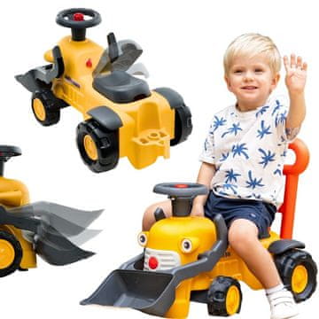 Falk Komatsu traktorski bager s mogućnošću vožnje, žlicom i sirenom, 1-3 godine