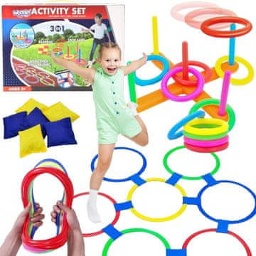 WOOPIE 3-u-1 Serso Cornhole Hopscotch vreća za sjedenje