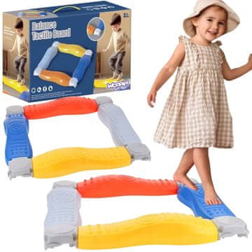 WOOPIE Modularna staza za ravnotežu s gredom za ravnotežu, senzorni put kvadratni